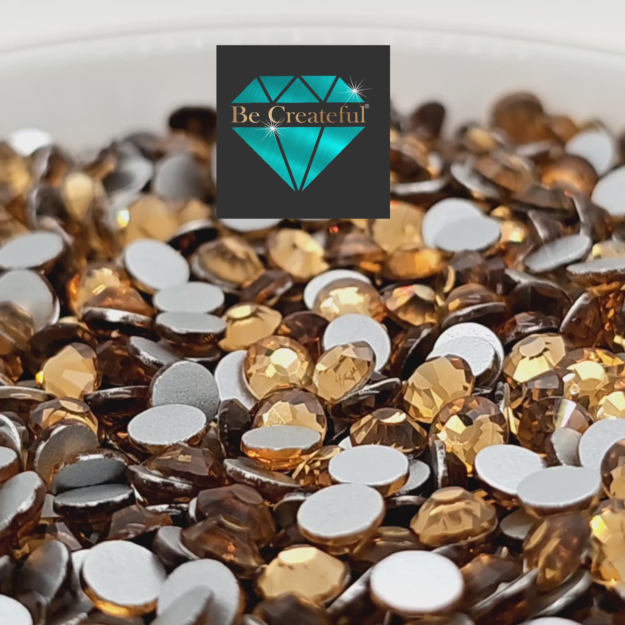 50 Gross mixed Glass topaz, NON hot HOTFIX Rhinestones, Light Colorado, Topaz, brown Bedazzle bling nail bling tumblers Flat Back Stones scatter