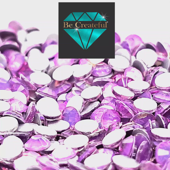 Flatback Mystique Orchid Rhinestones