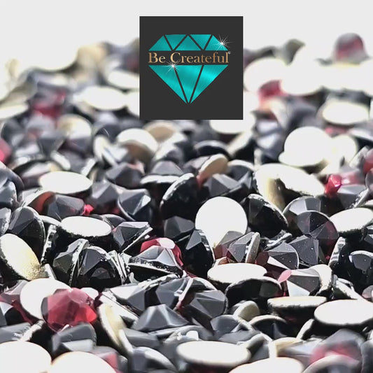 FLATBACK Black Diamond Rhinestones – Be Createful