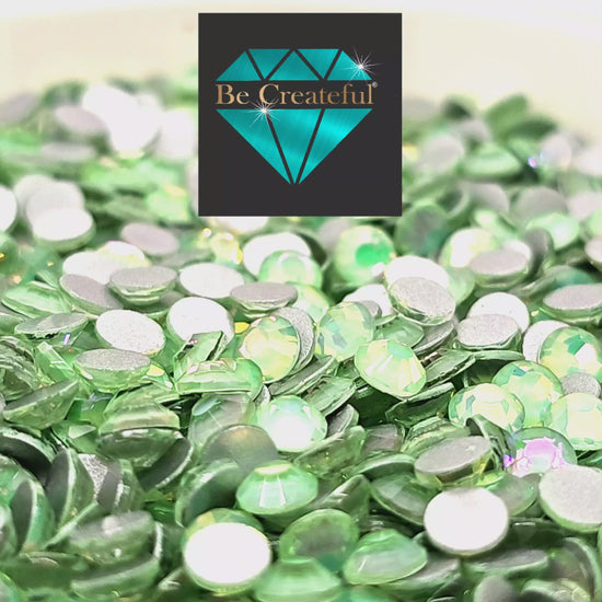 Multi-Size Mystique Mint Flatback Rhinestones