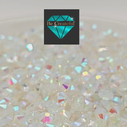 FLATBACK Transparent AB Rhinestones