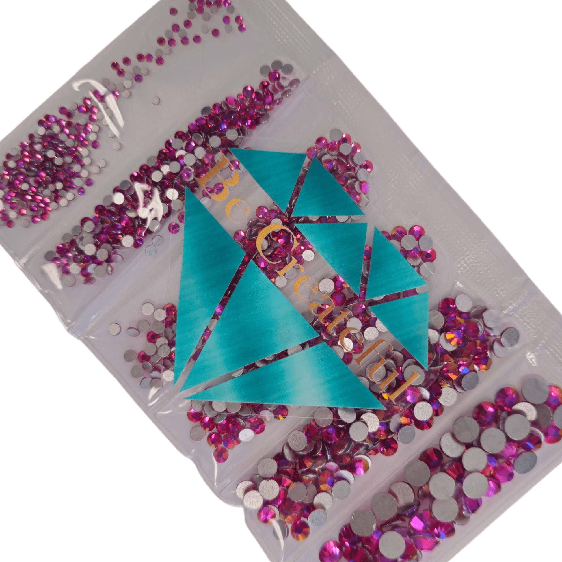 Multi-Size Mirage Fuchsia Flatback Rhinestone