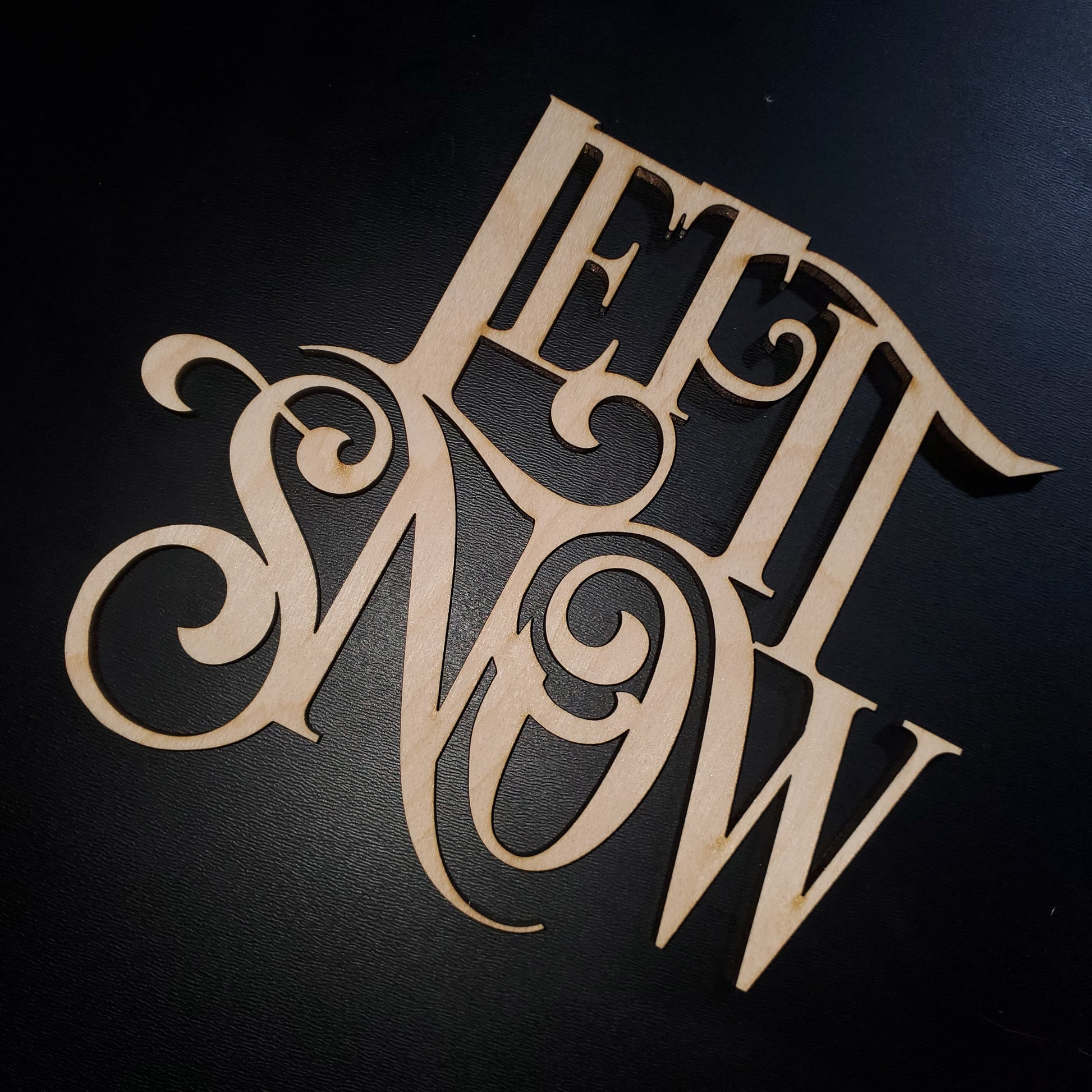 Let It Snow Word Art Customize With Rhinestones – Be, 48% OFF