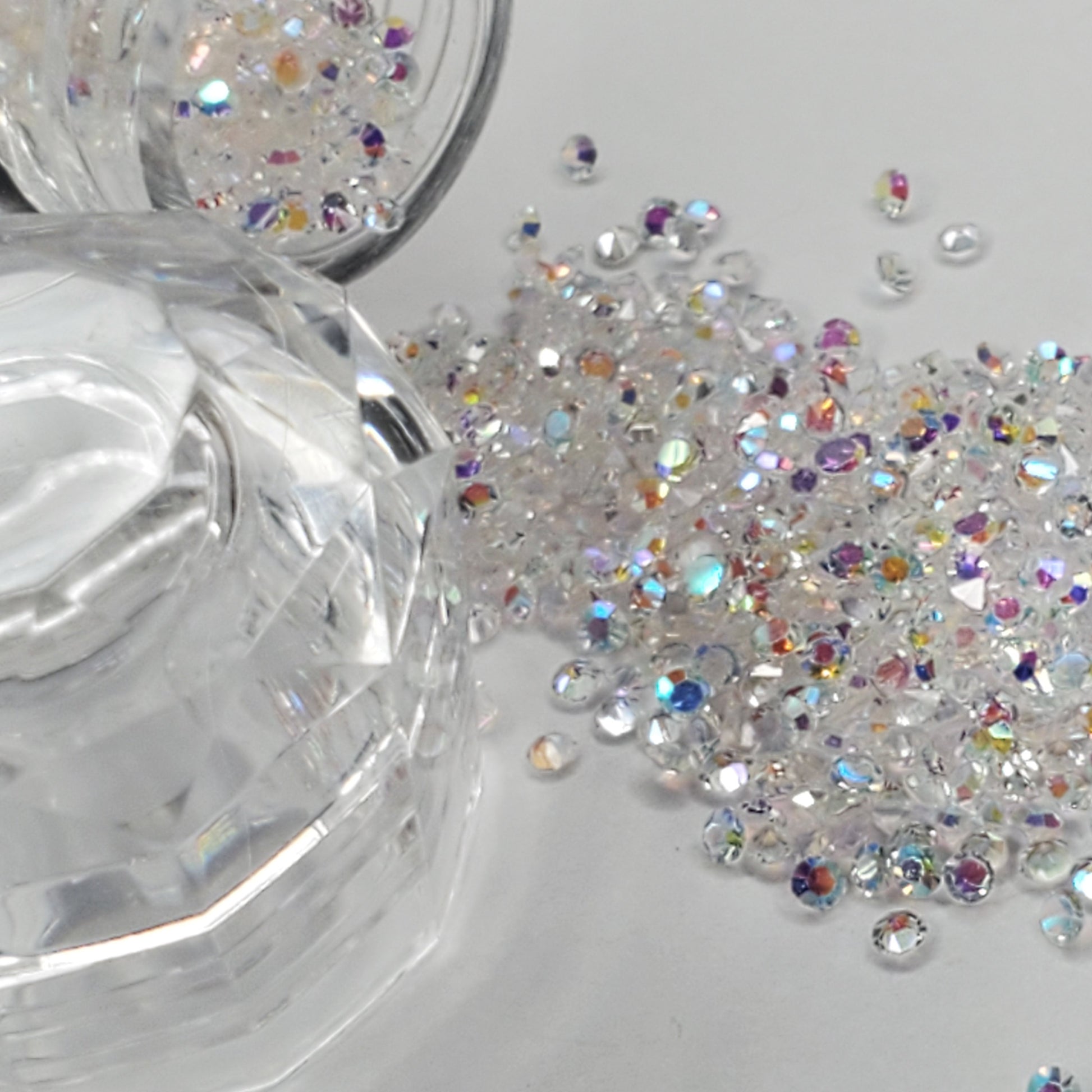 Glitter Crystal Rhinestone Hotfix Flat Back Crystal Gems - Temu