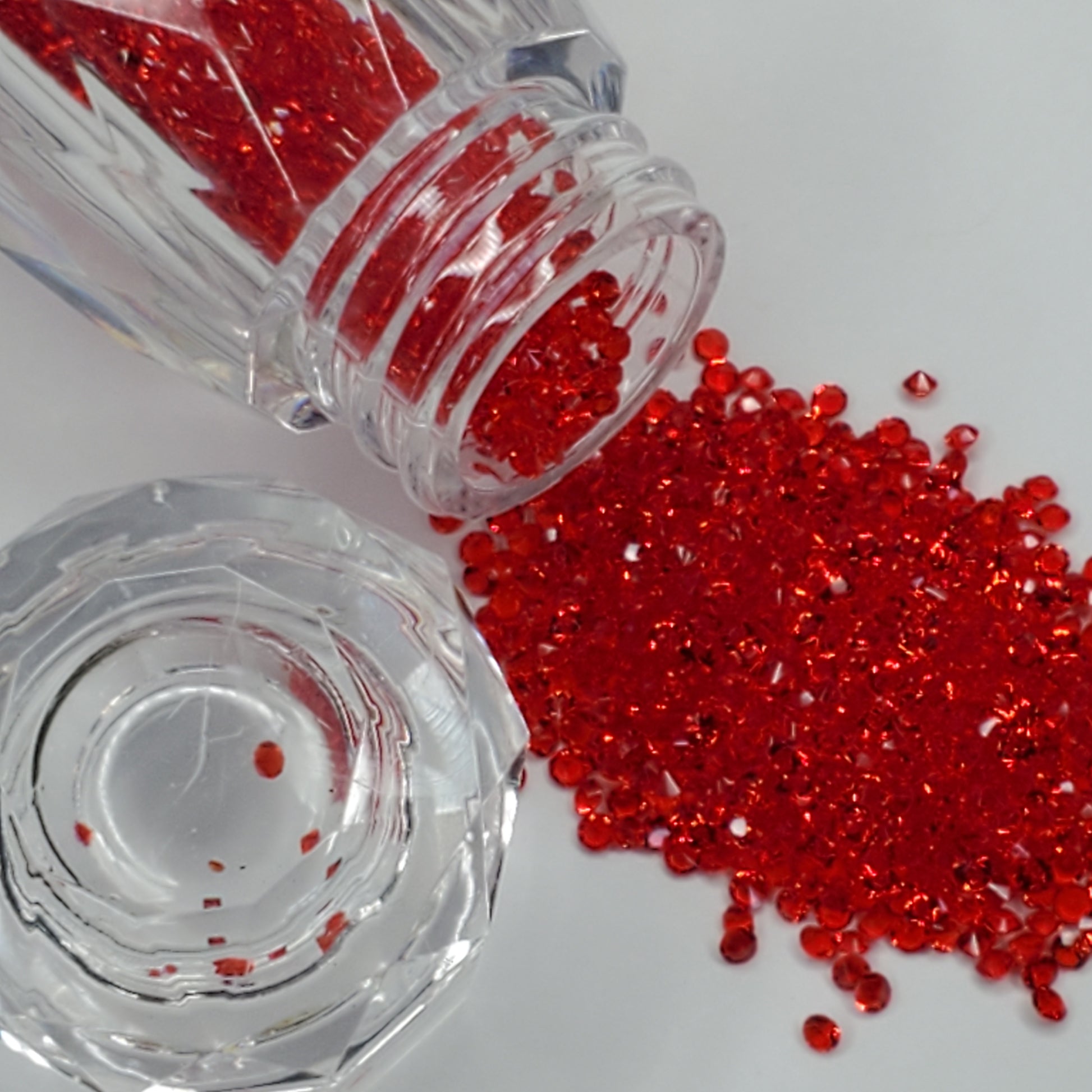 Light Siam Red BOTTLE Caviar/Pixie Dust Micro Mini Glass