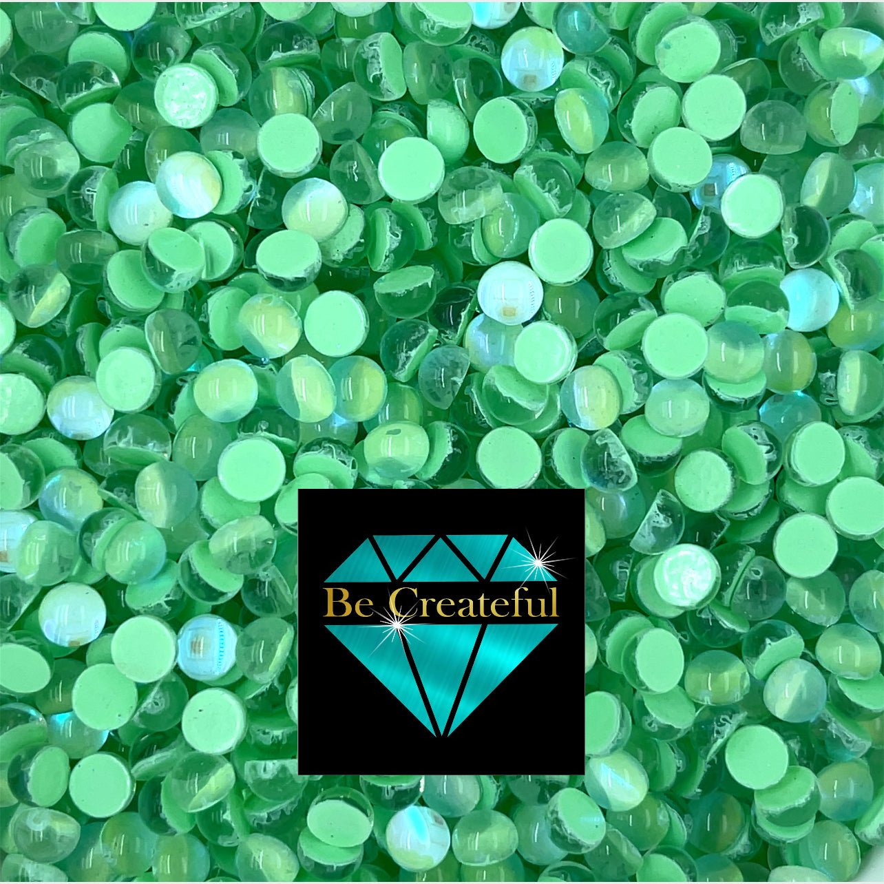 Peridot Green Glass Mermaid Tears