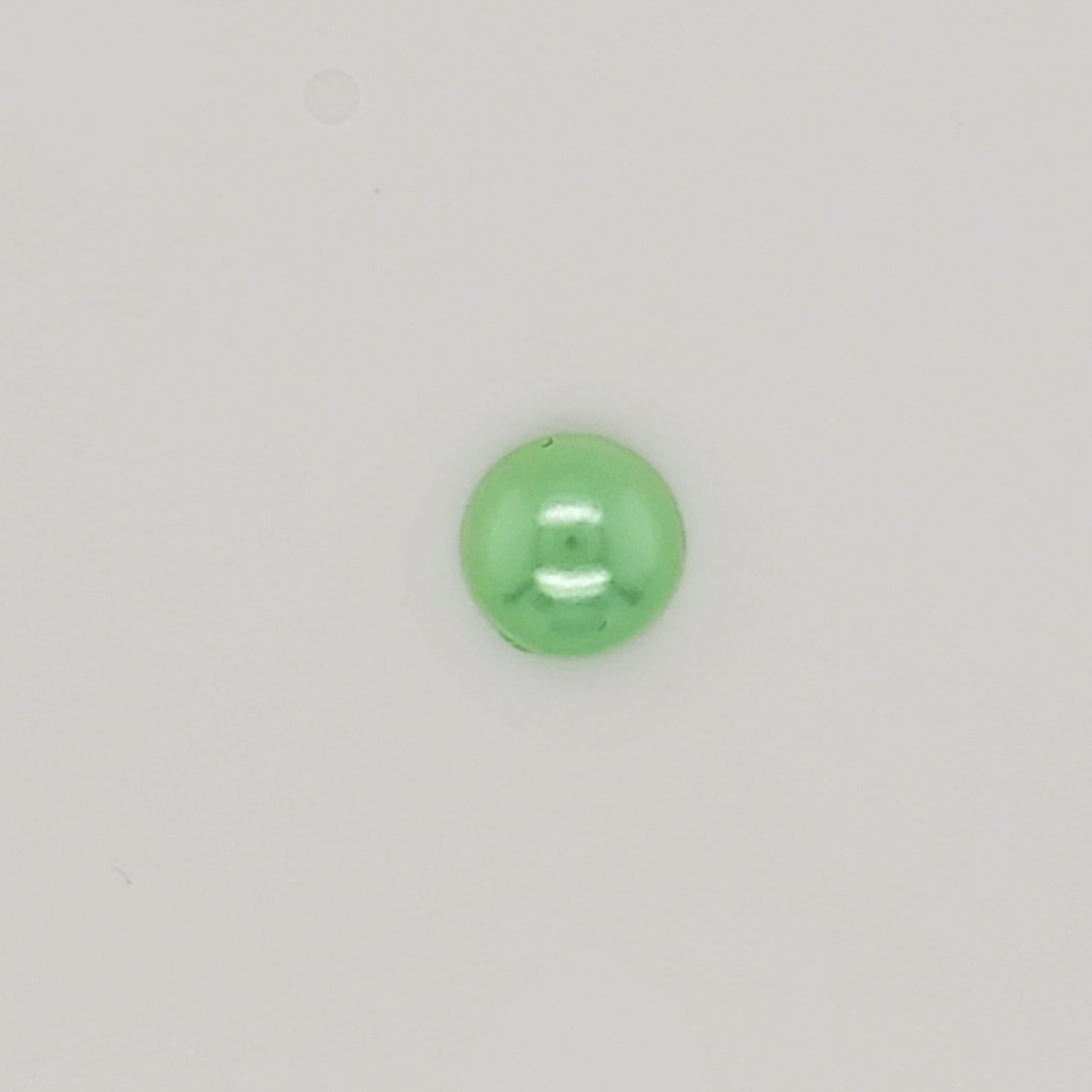 Peridot Green Resin Decoden Cabochon Flatback Pearls