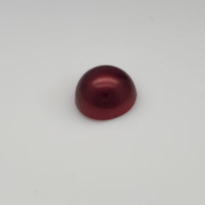Be Createful - Red Resin Decoden Cabochon Flatback Pearls