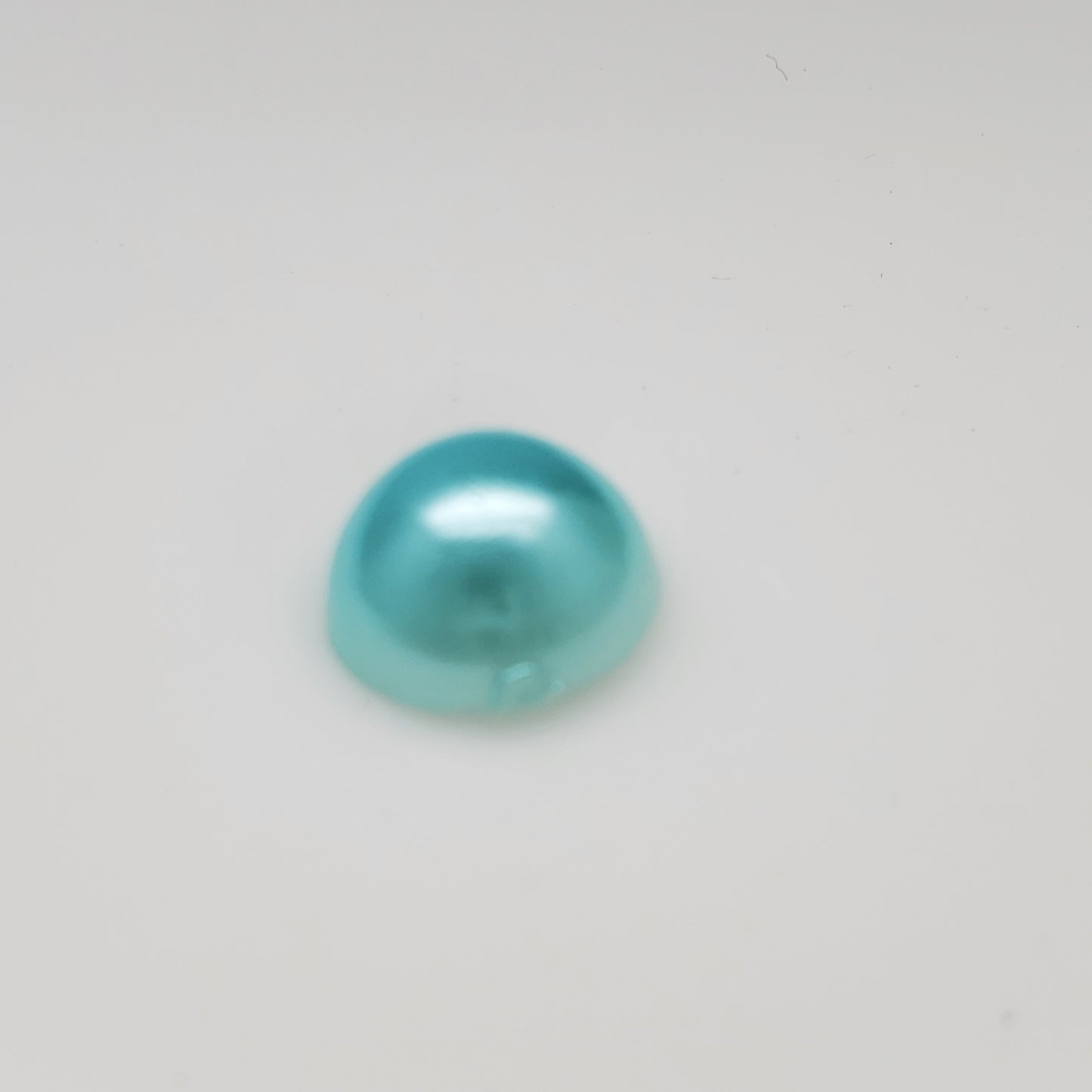 Robin Egg Blue Resin Decoden Cabochon Flatback Pearls