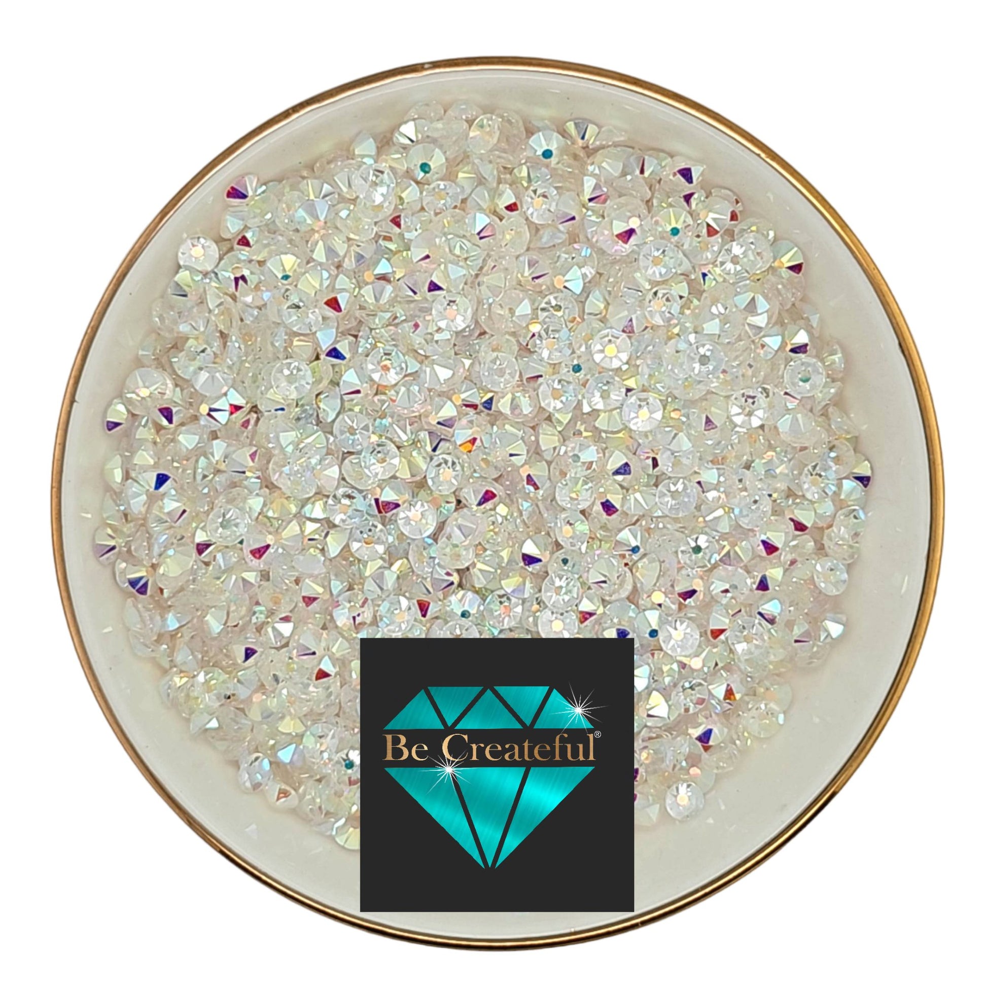 Crystal AB Diamond Cut Flatback Rhinestones Multi-Size Packs - Bling Your  Things - Rhinestones