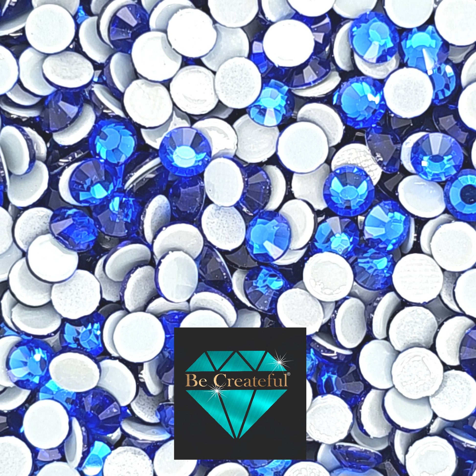 LUXE® Cobalt Blue HOTFIX Rhinestones - Royal Blue Rhinestone