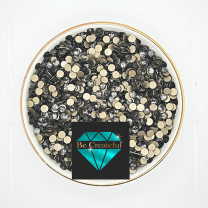 FLATBACK LUXE® Black Diamond Rhinestones