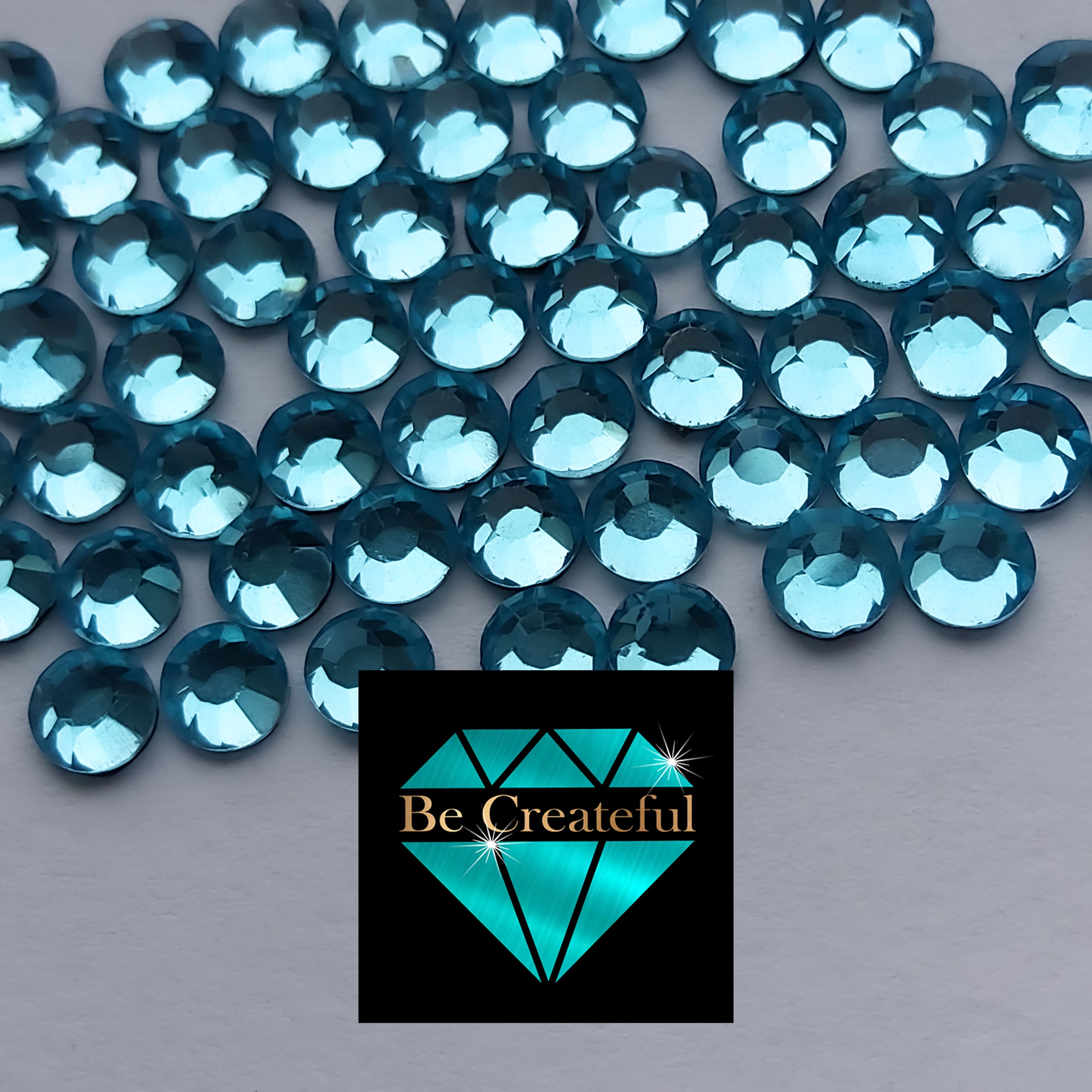 BULK HOTFIX newest DMC Aquamarine Glass Rhinestones