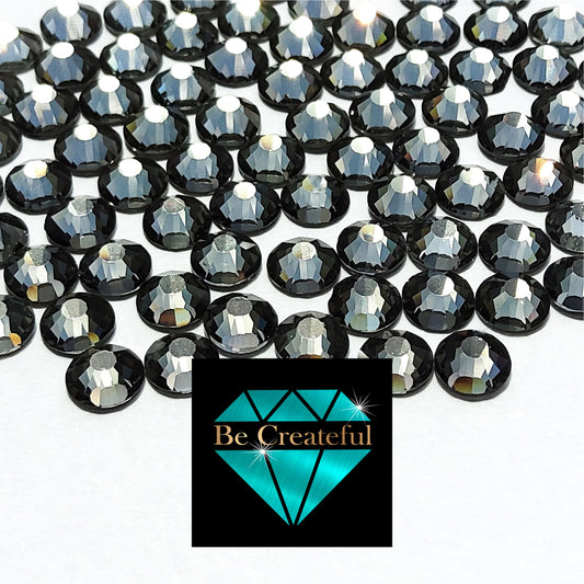 Be Createful LUXE® Black Diamond Hotfix Rhinestones are high-quality 14-16 Facet Glass Rhinestone that provides intense sparkle and refraction. LUXE® Hotfix rhinestones are known for their brilliant sparkle, made possible with their precision-cut facets. LUXE® Rhinestones provide high-end sparkle without the high-end price. 