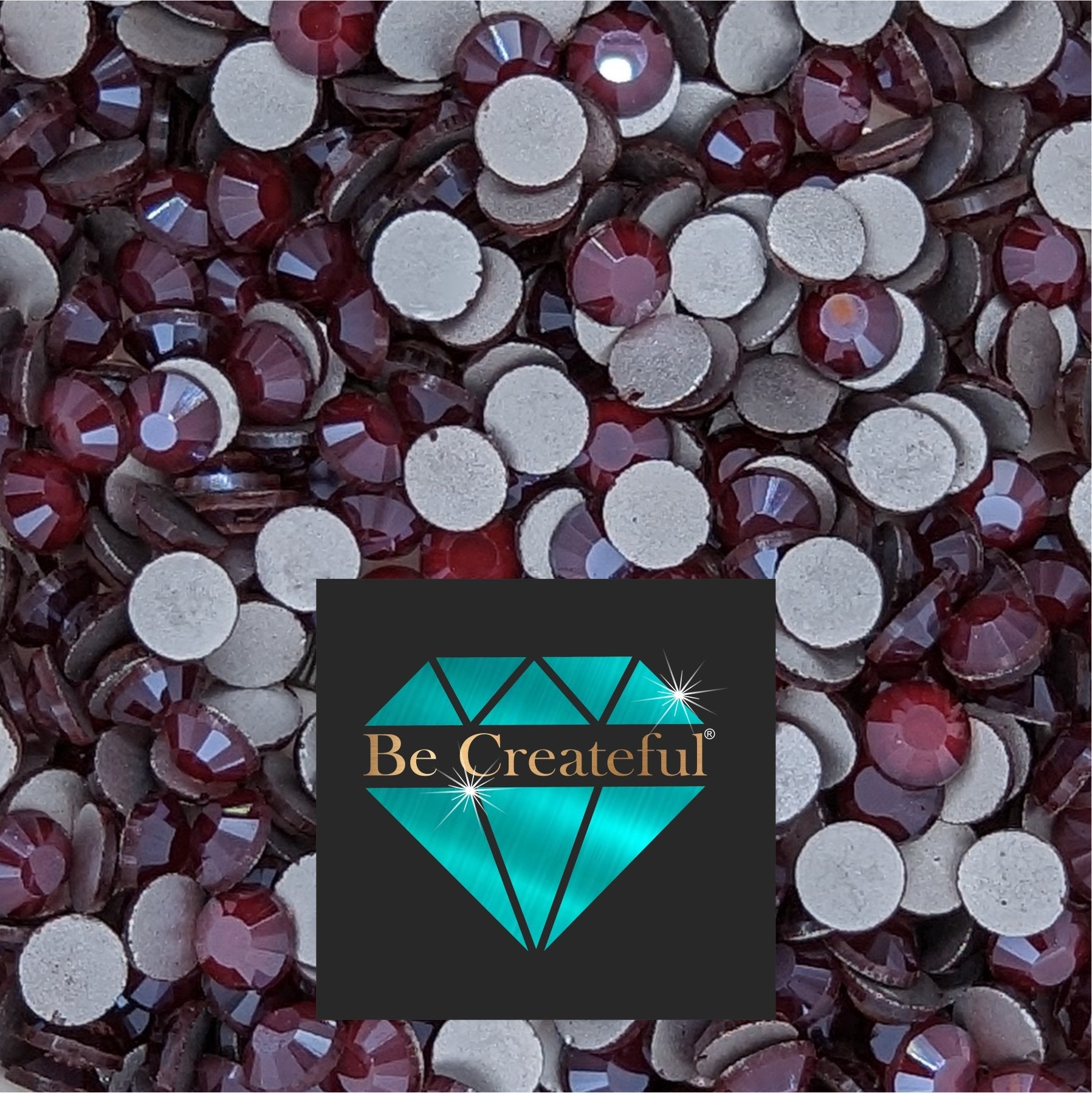 FLATBACK Mocha Matte Siam Glass Rhinestones – Be Createful