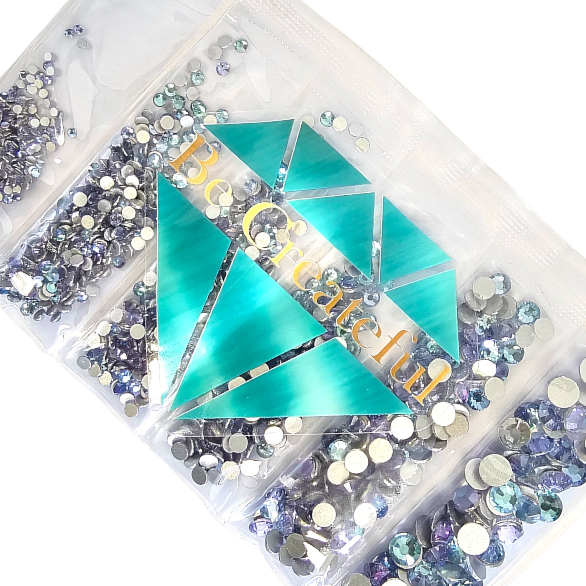 Mix Size Rhinestone Multi-Size Dream Blue Flatback Rhinestones - Mixed Sized Rhinestone ...