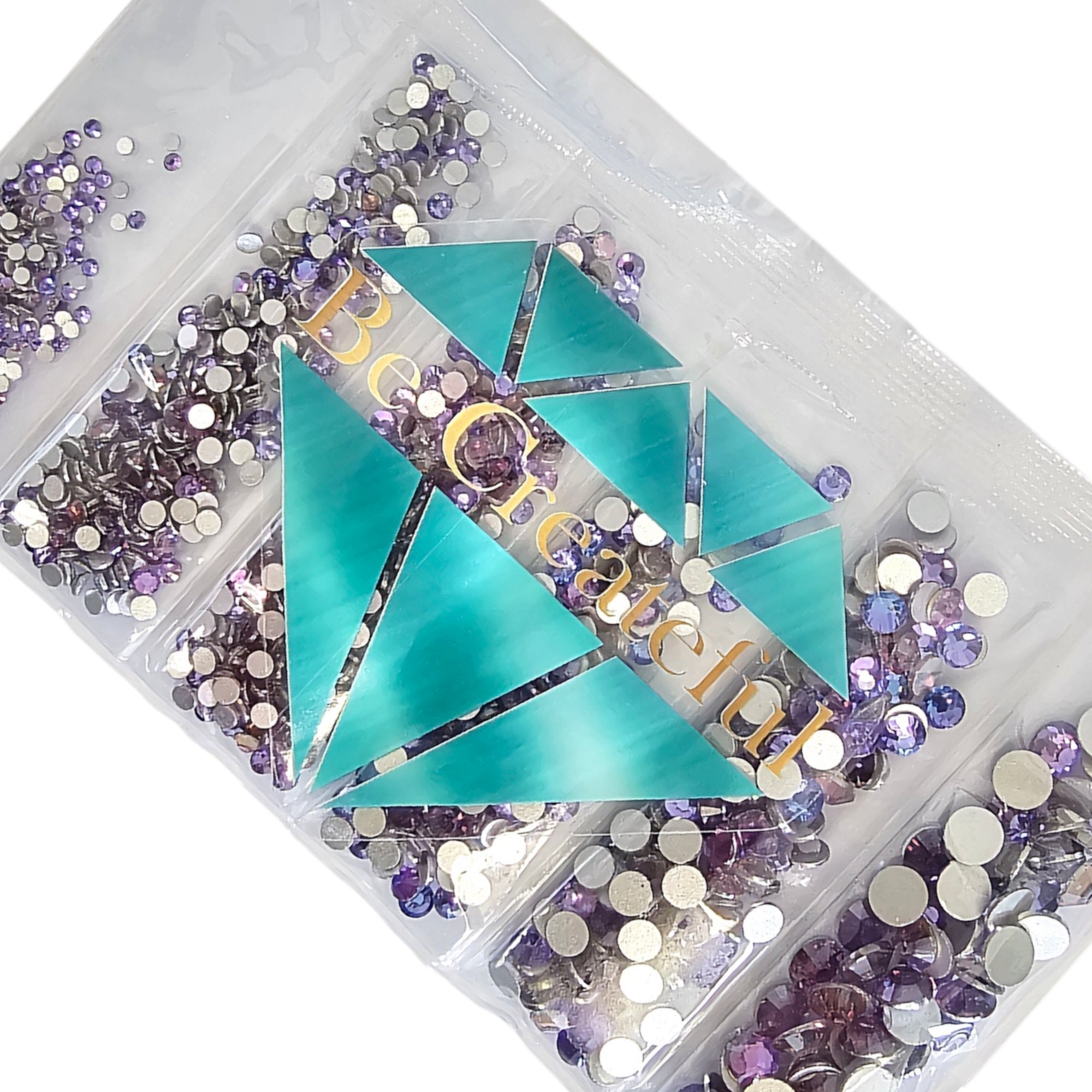 Mix Size Rhinestone Multi-Size Orchid Haze Flatback Rhinestones - Mixed Size Rhinestones ...