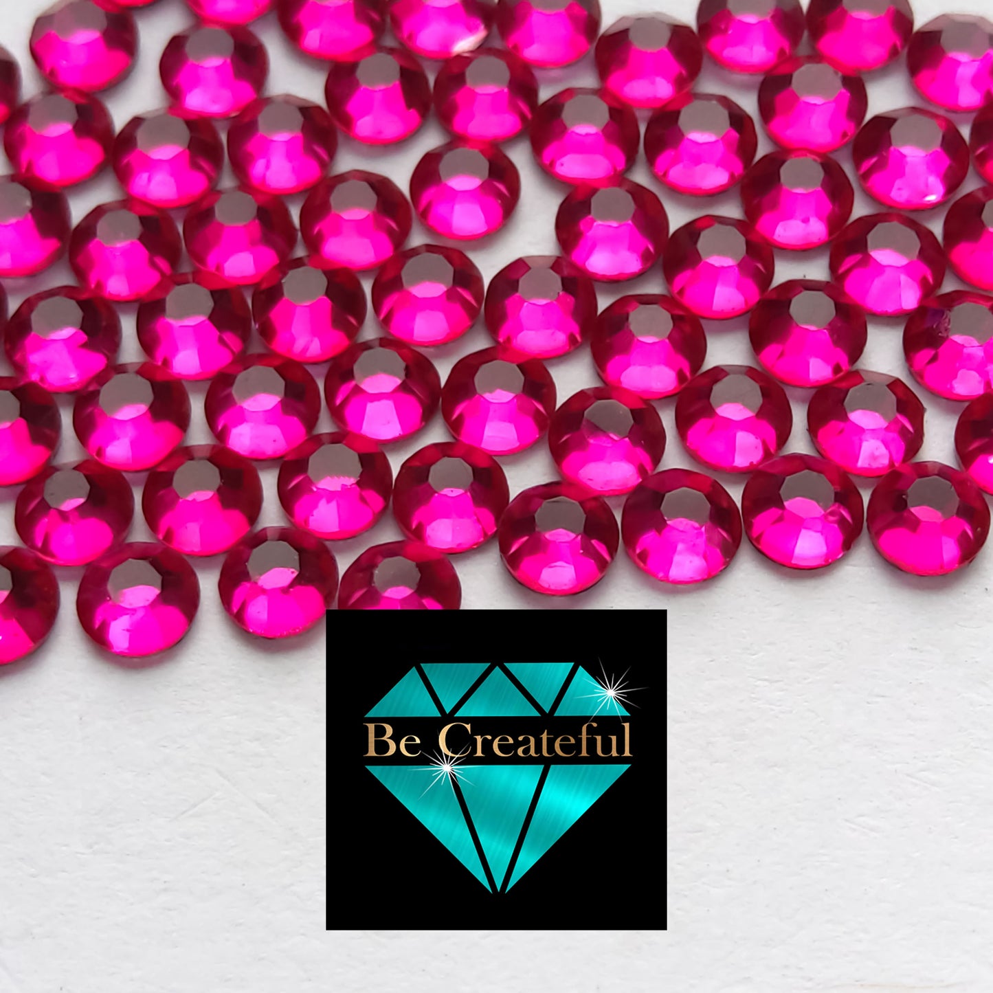 DMC Fuchsia Glass Hotfix Rhinestones - 5 Star Reviews! – Be Createful