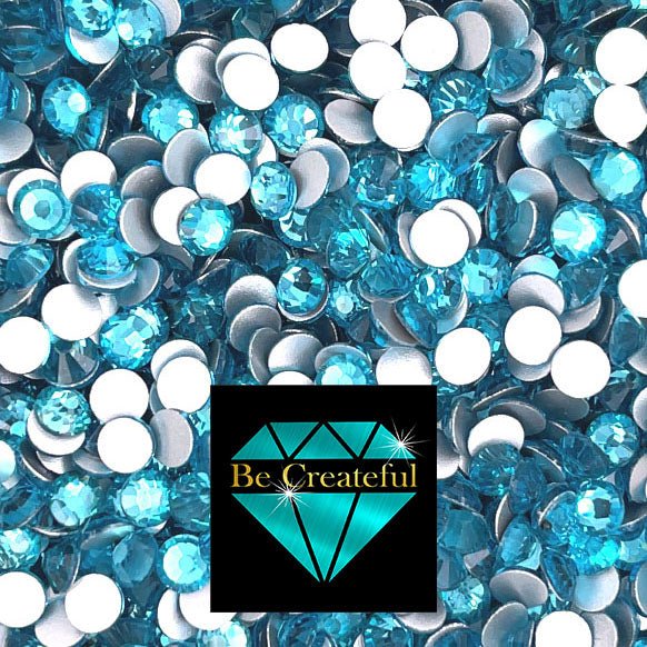 Repressalier Farmakologi Spytte Be Createful - Flatback Foil Aquamarine Glass Rhinestones