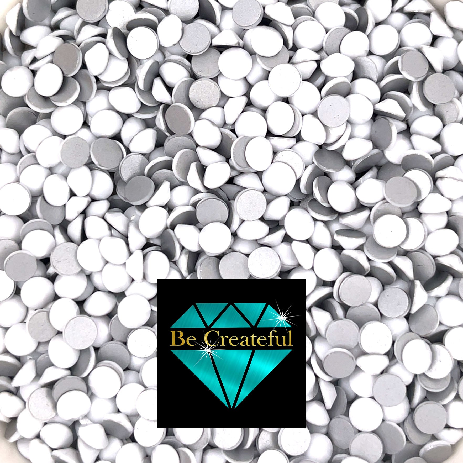 4500pcs Ss6 2mm Flatback Rhinestones In White Ab Color For Nail Art,  Crafts, Glass, Garments And Shoes