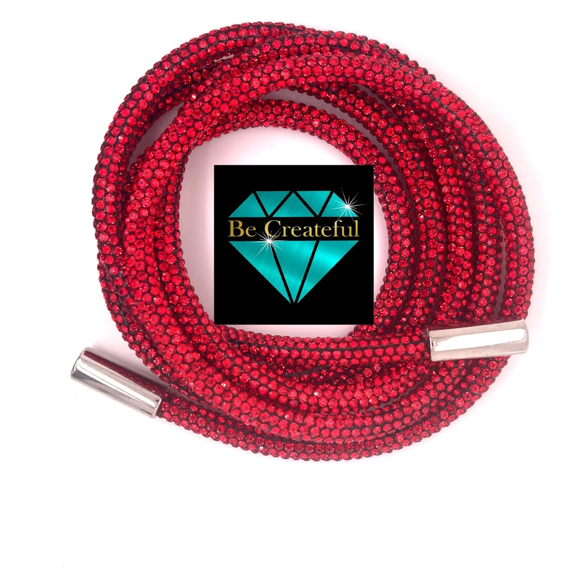 Light Siam Red Rhinestone Hoodie String Rope - Rhinestone Rope