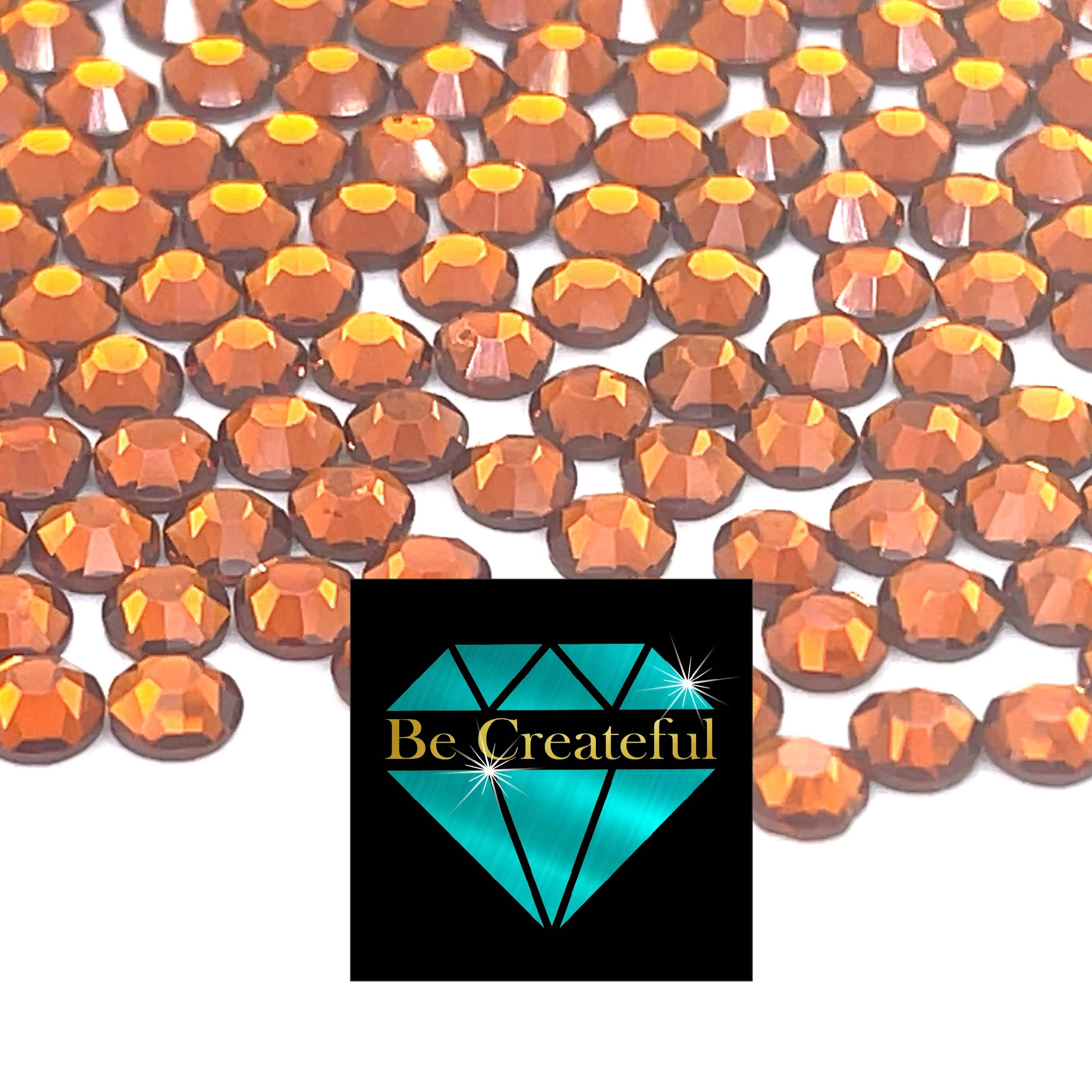 Be Createful - DMC Smoked Topaz Glass Hotfix Rhinestones