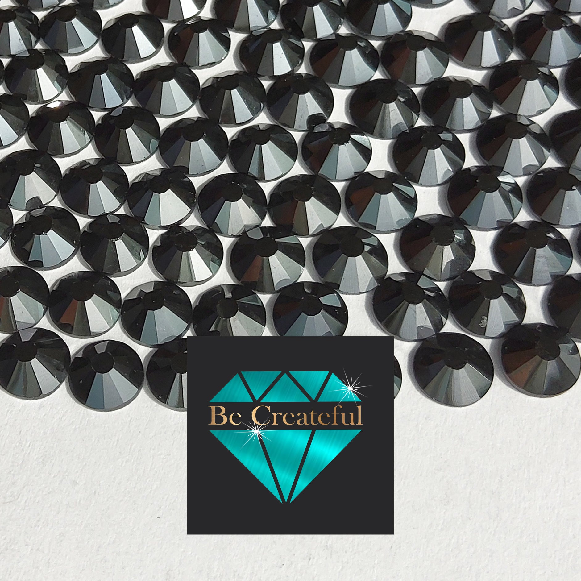 DMC Jet Hematite Glass Hotfix Rhinestones – Be Createful