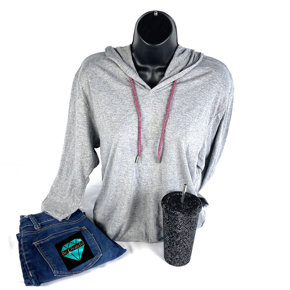 Fuchsia Rhinestone Hoodie String - Rhinestone Rope - Hoodie Strings ...