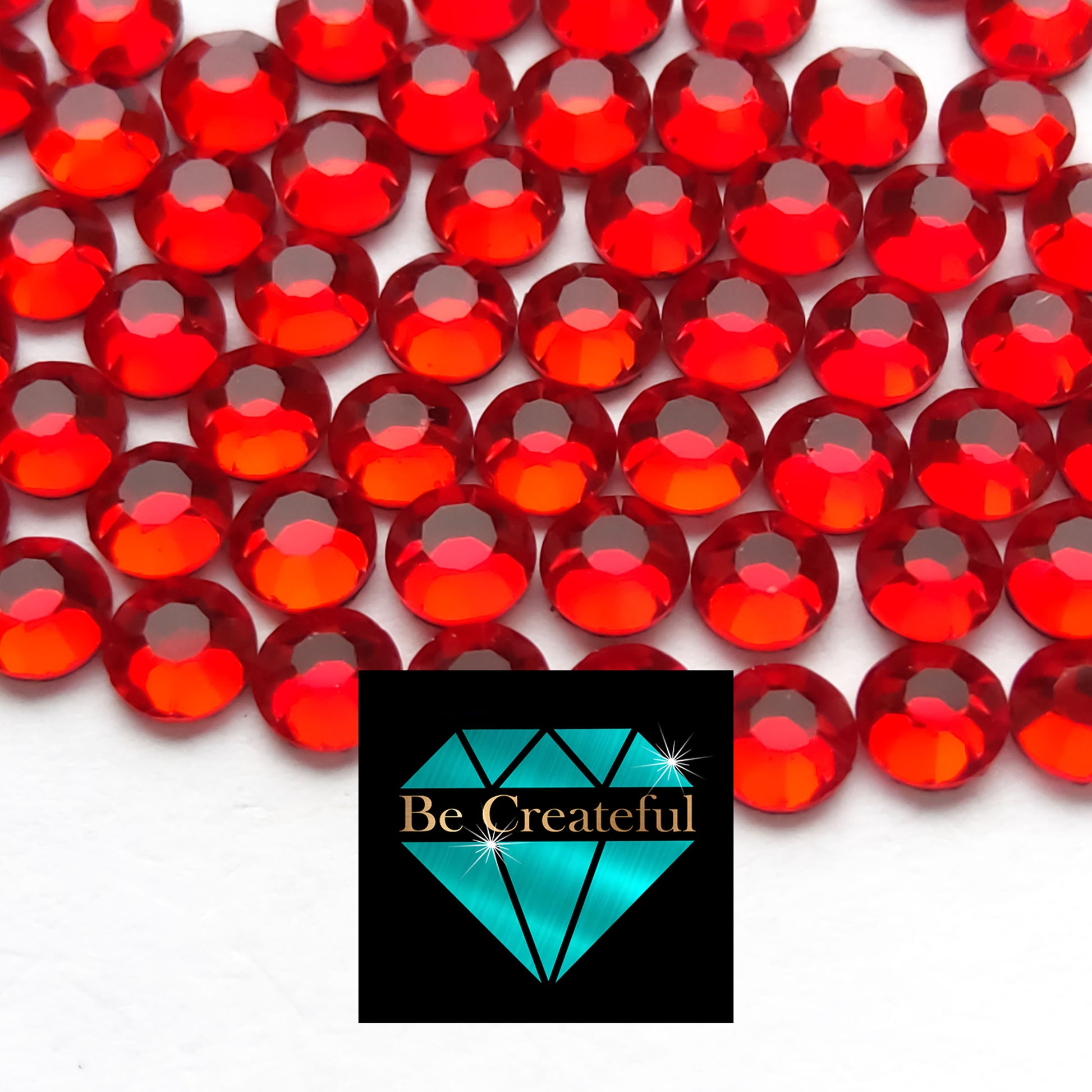 Light Red Hotfix Rhinestones Glass Flatback Crystals DMC Crystal