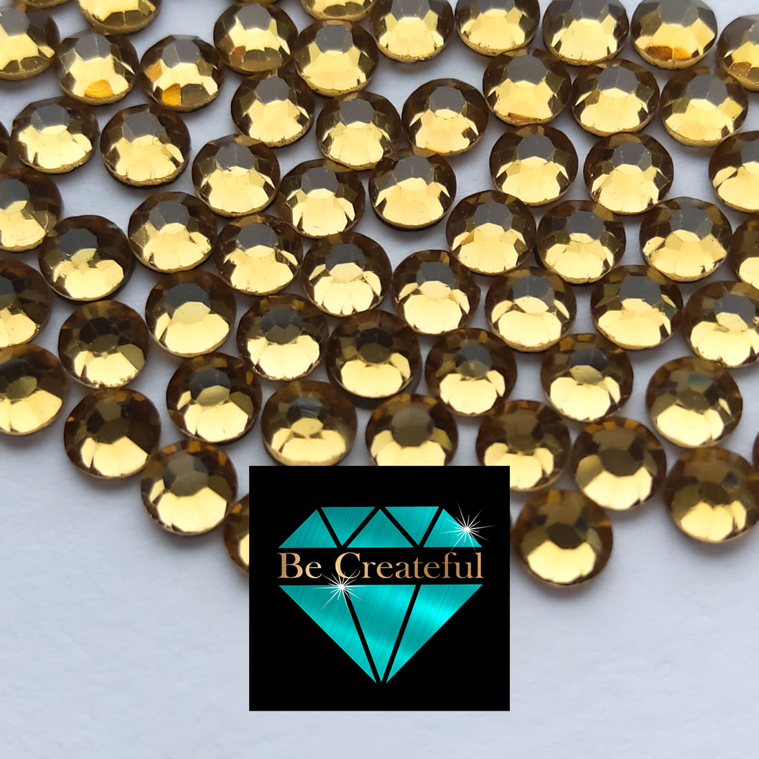 Be Createful - Light Topaz Korean Hotfix Rhinestones