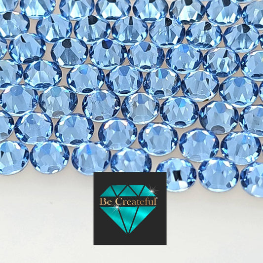 FLATBACK LUXE® Light Sapphire Rhinestones - Baby Blue Rhinestone - Light Blue Rhinestone