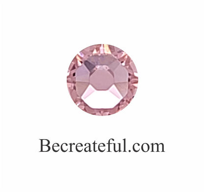 Flatback LUXE® Pink Foil Glass Rhinestones - Rhinestone – Be Createful