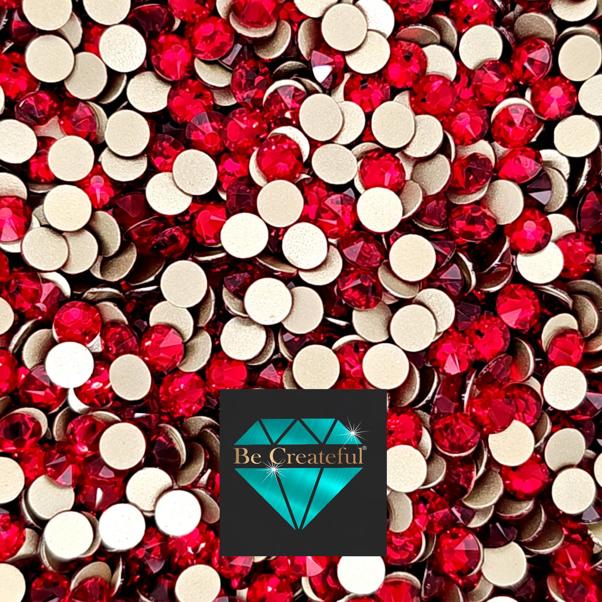LUXE® Siam Red Flatback Glass Rhinestones - 5⭐ reviews – Be Createful
