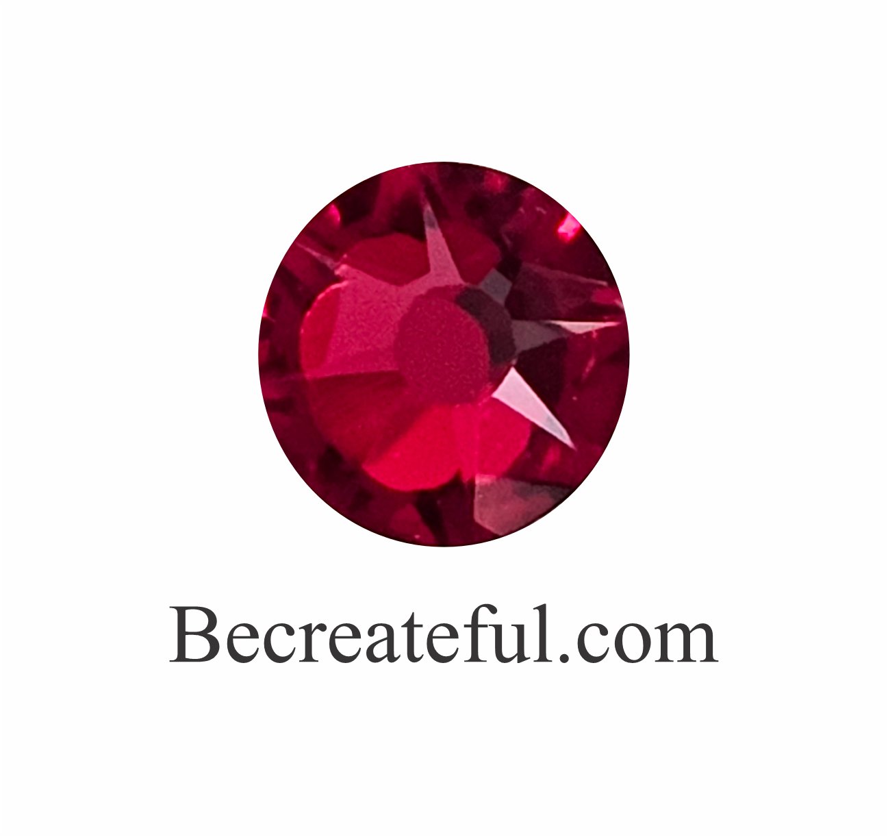Transparent Ruby Red - Glass Flatback Rhinestones – Luxie Gems