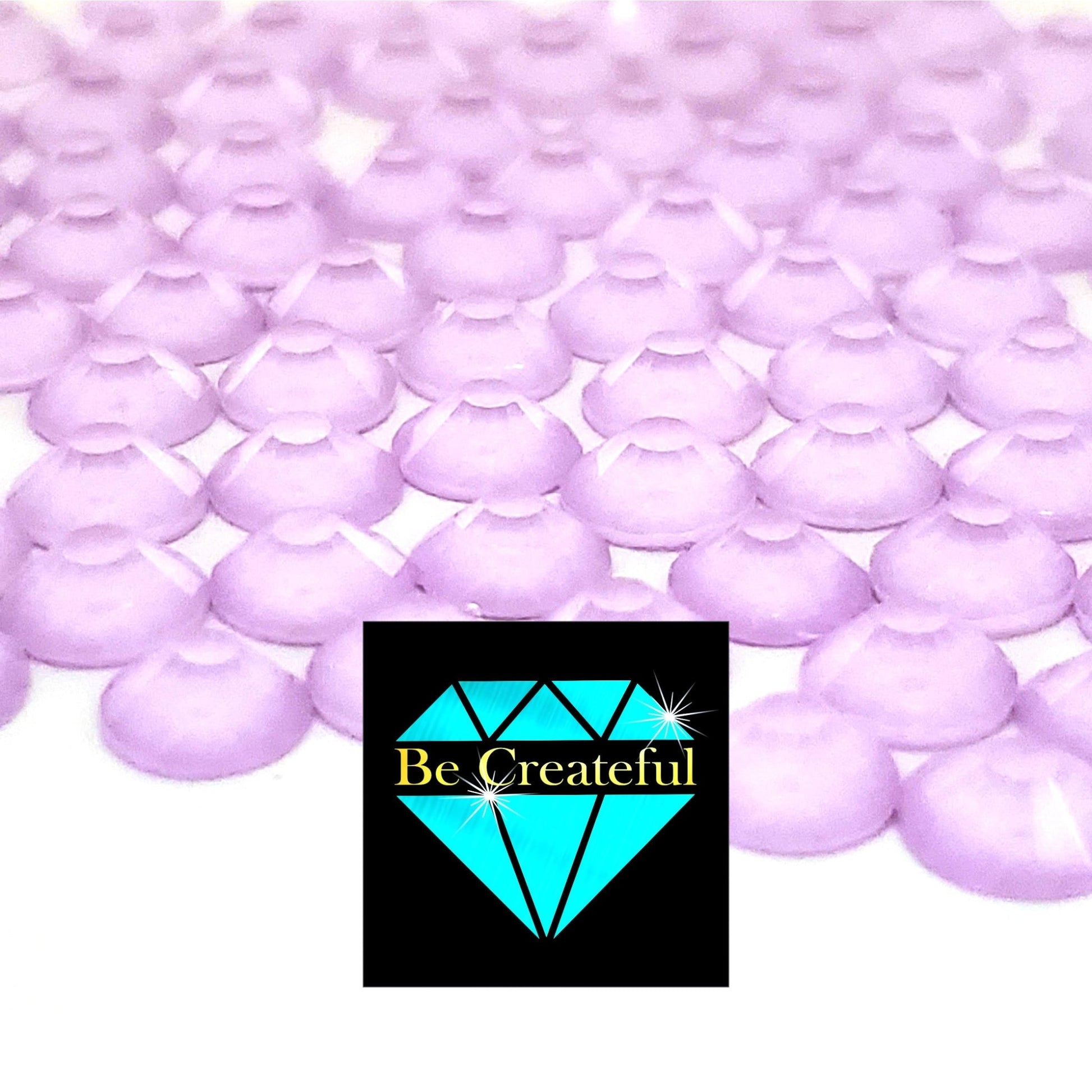 Flatback Aurora Purple Glass Rhinestones - Foiled Flatback Rhinestone – Be  Createful