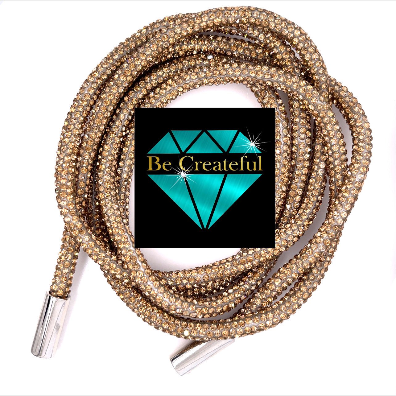 Light Topaz Rhinestone Hoodie String Rope - Rhinestone Rope ...