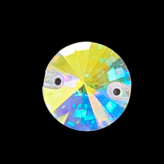 Crystal AB Rivoli Shaped Sew on Rhinestones - Fancy Rivoli Rhinestone ...