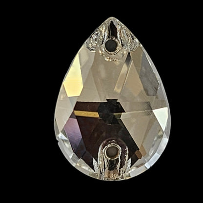 Fancy LUXE Glass Crystal DROP SHAPED Sew On Rhinestones