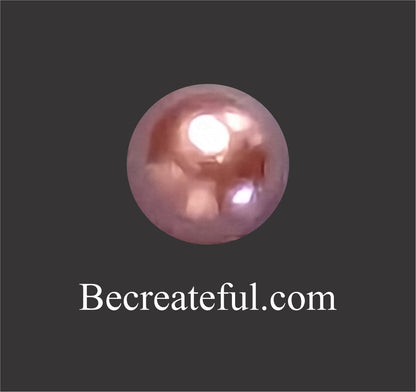 Rose Pink Resin Decoden Cabochon Flatback Pearls