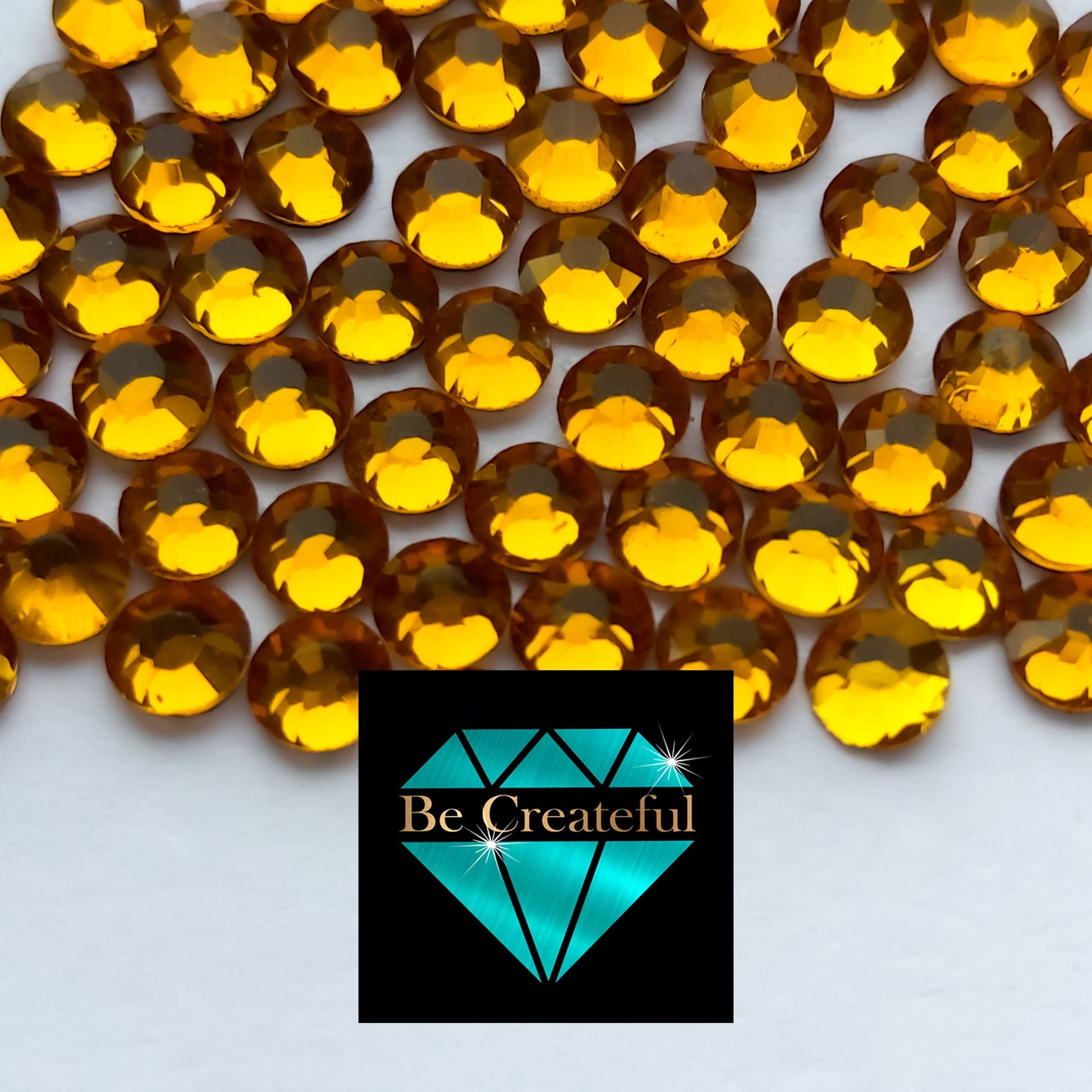 Be Createful - DMC Topaz Glass Hotfix Rhinestones