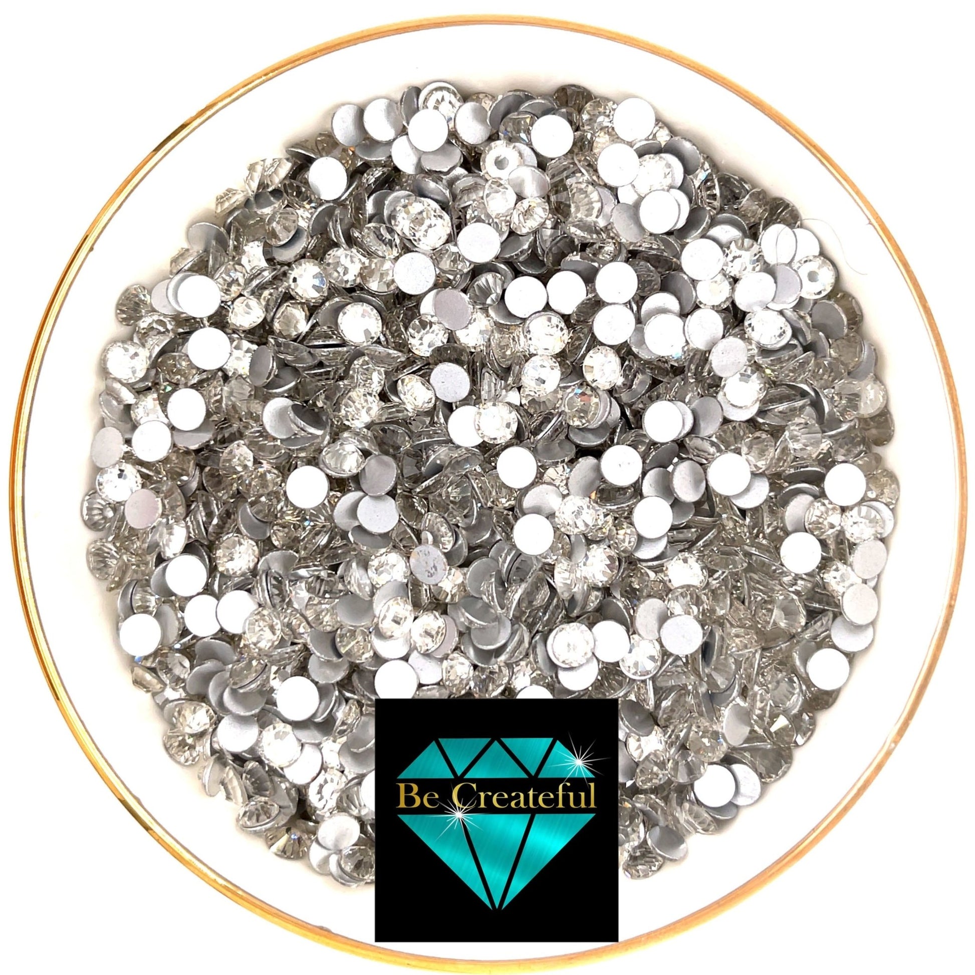 Flatback Foil Crystal Glass Rhinestones - Be Createful, Beautiful Rhinestones at wholesale prices.