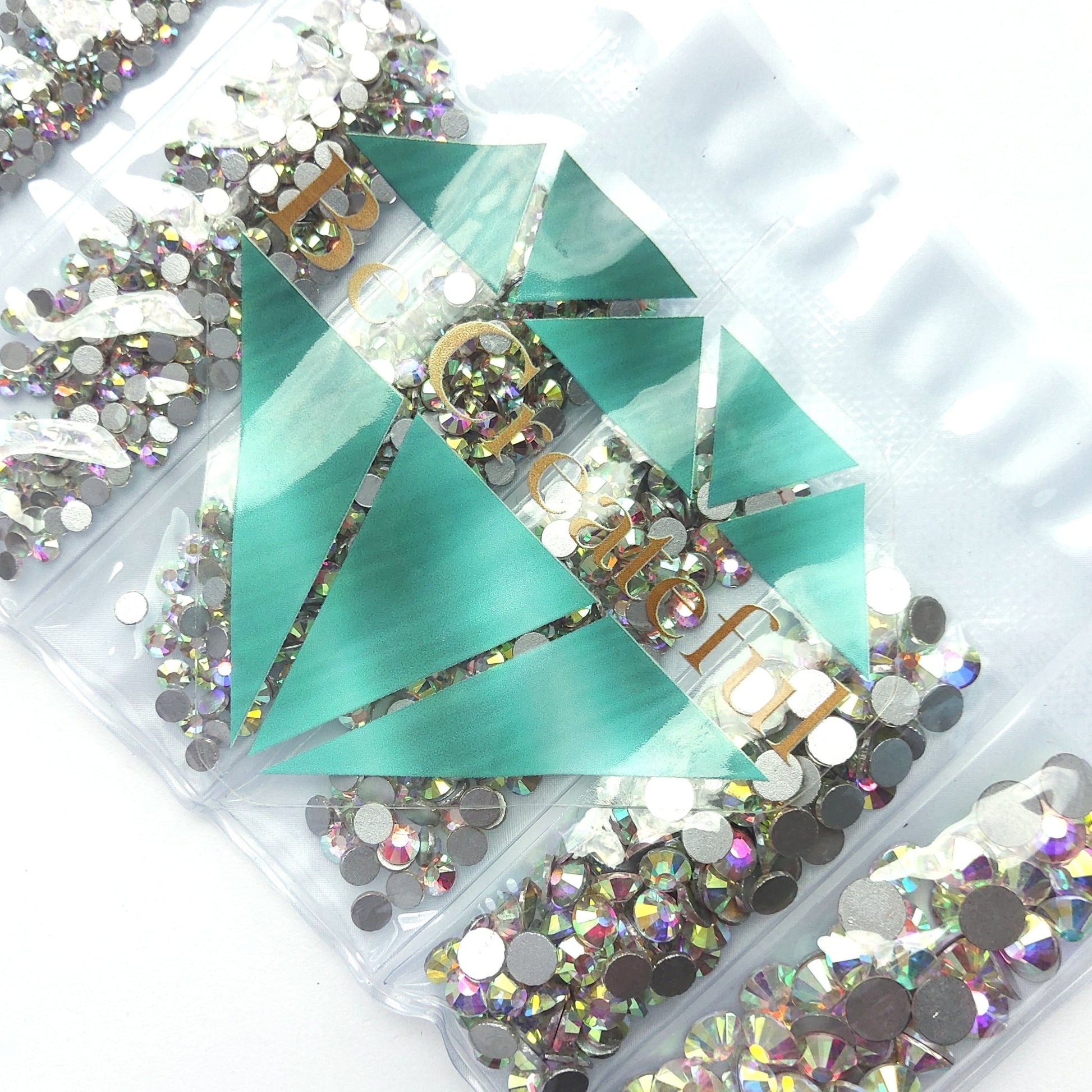 FLATBACK LUXE Transparent Foil Glass Rhinestones - 16 Facet Rhinestone – Be  Createful