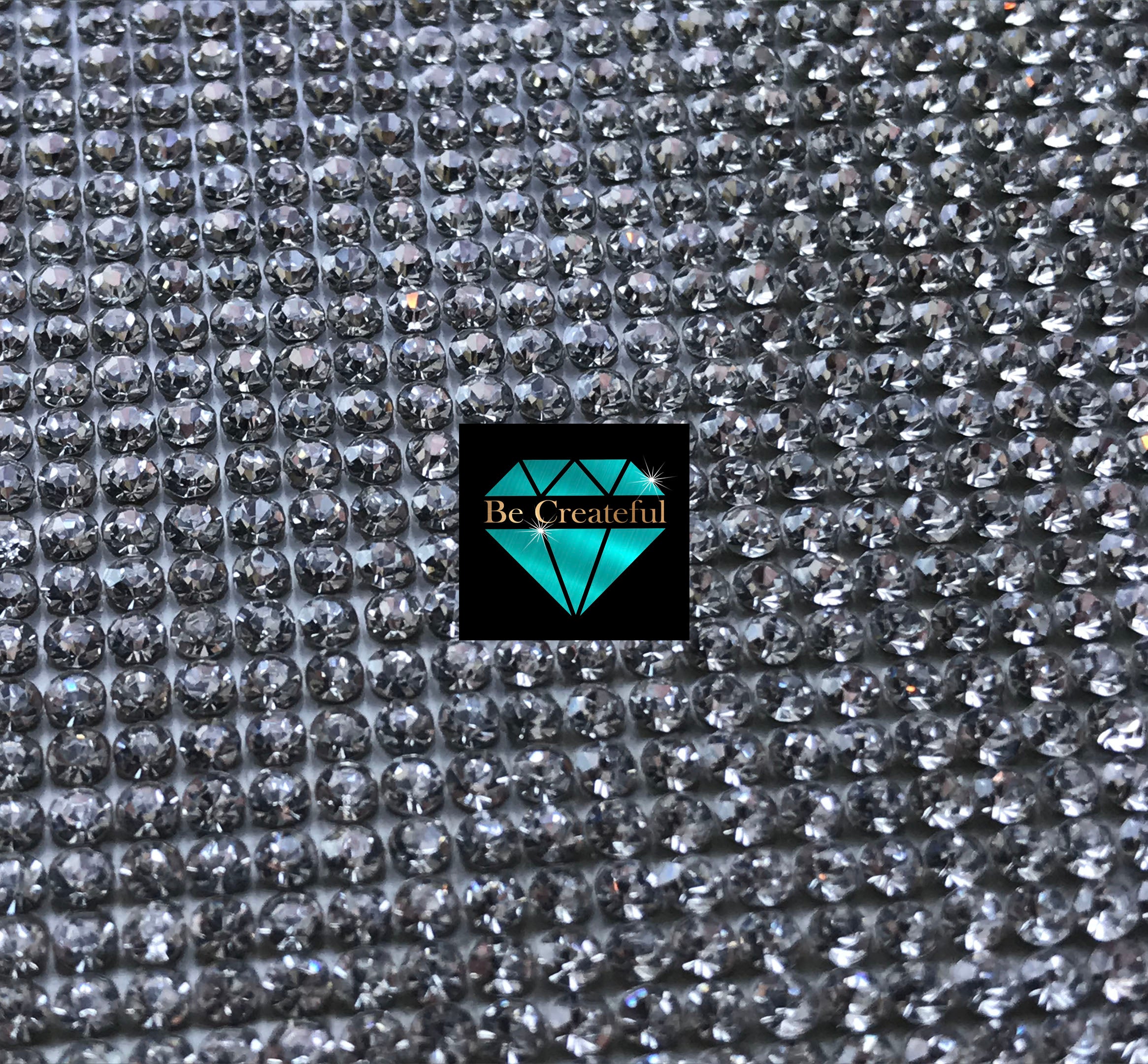 *LOT*. Mixed lot of 17 store sheets 2mm Diamond Crystal Rhinestone sticker sheets