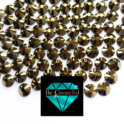 DMC Aurum Gold Glass Hotfix Rhinestones