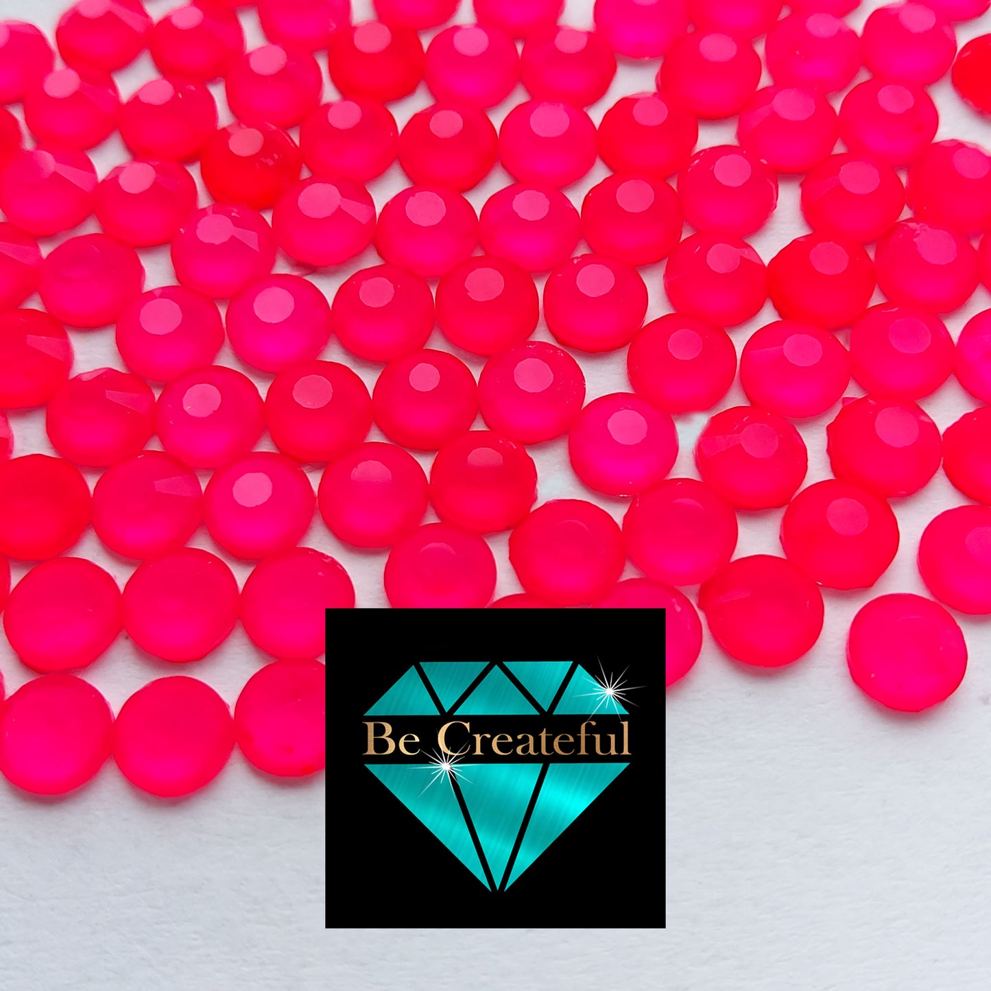 LUXE® Neon Pink Hotfix Rhinestones are high-quality 16 facet glass Rhinestone that provides intense sparkle and refraction.