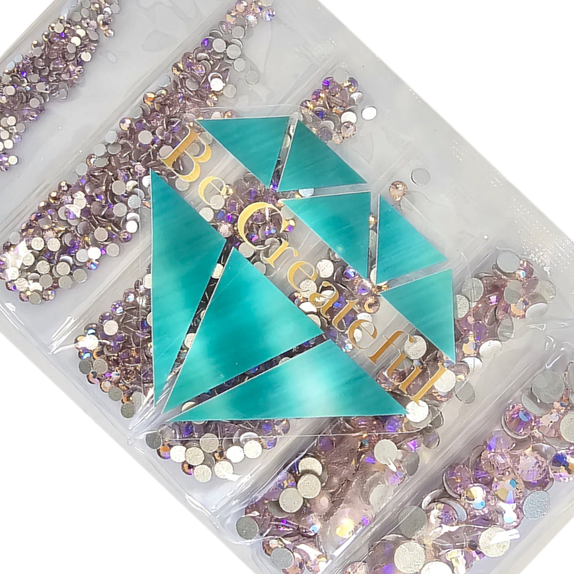 Be Createful - Flatback Foil Crystal AB Glass Rhinestones