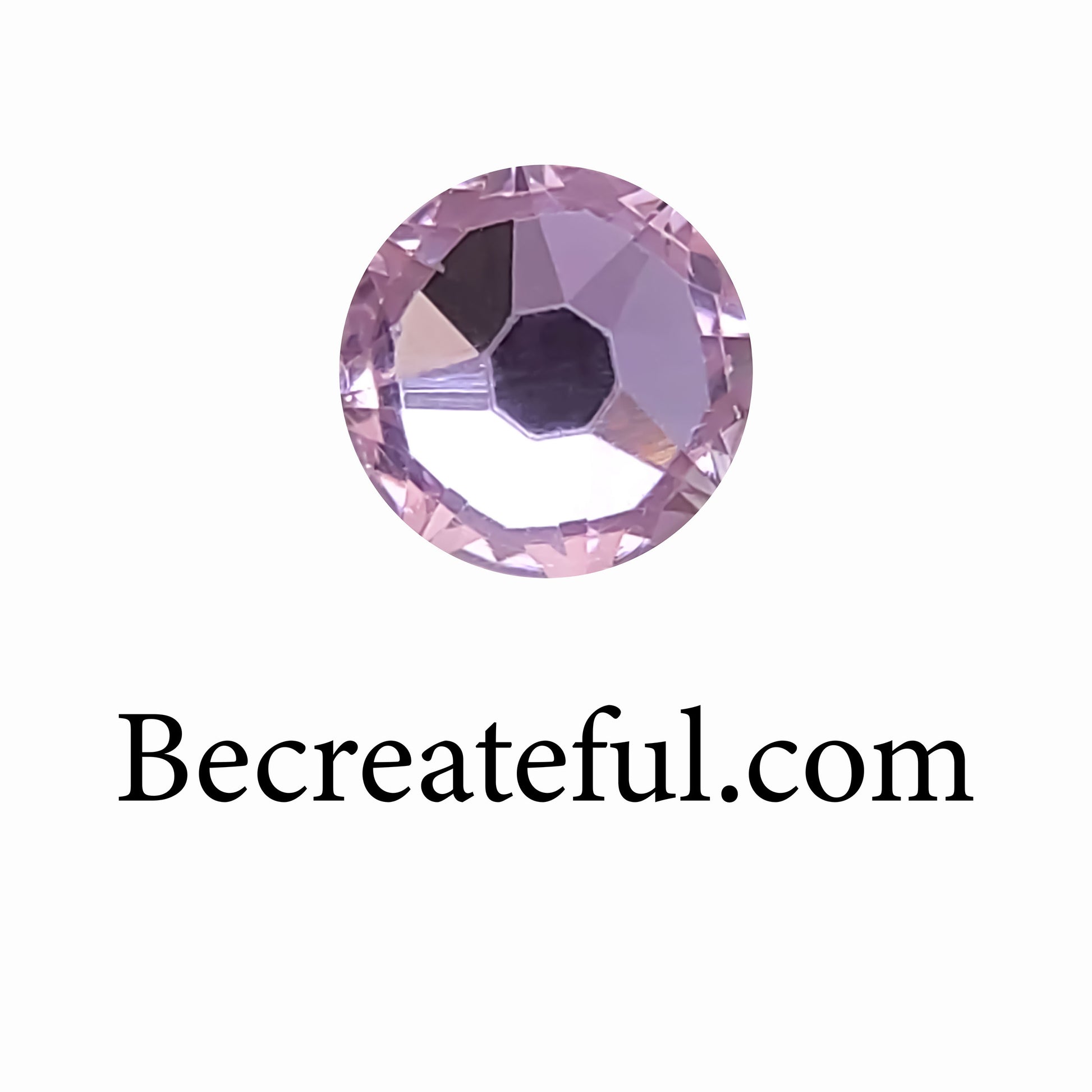 Flatback LUXE® Pink Foil Glass Rhinestones - Rhinestone – Be Createful