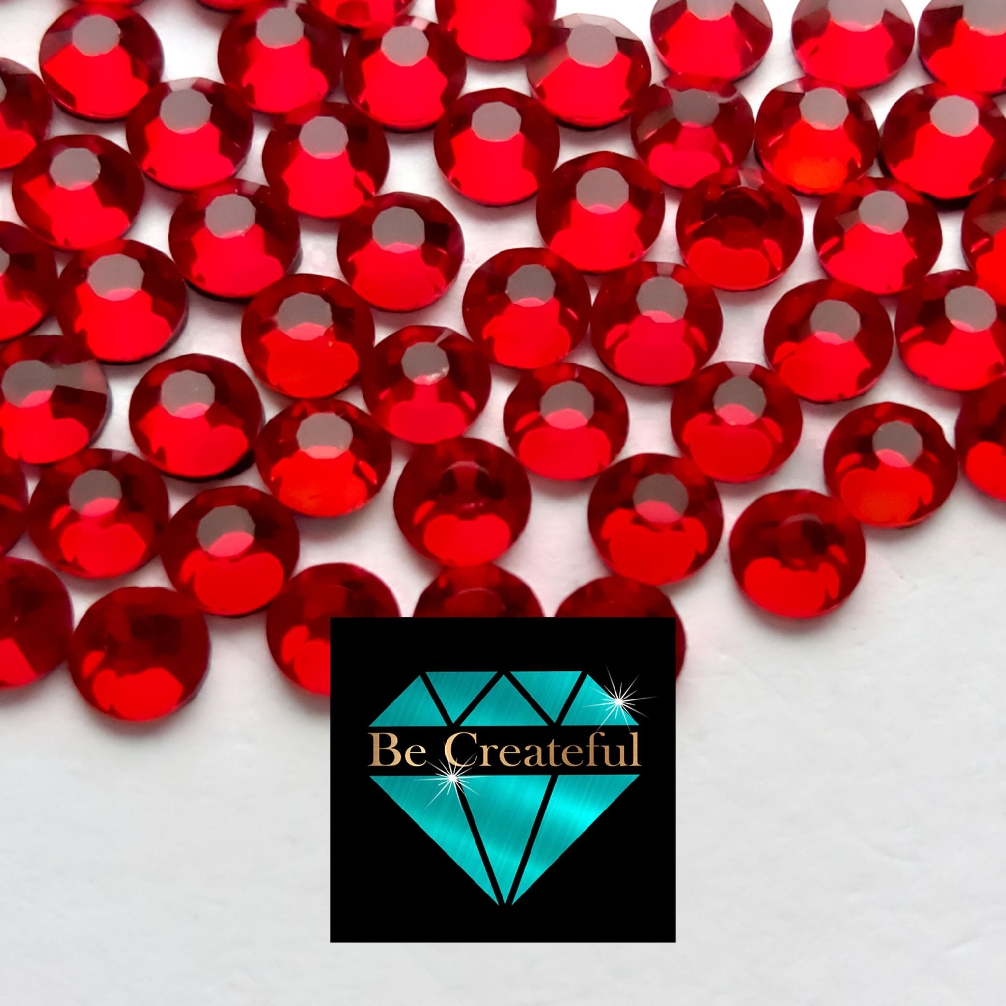 Red Rhinestone BULK DMC Siam Red Hotfix Rhinestones 💎Wholesale Pricing – Be Createful