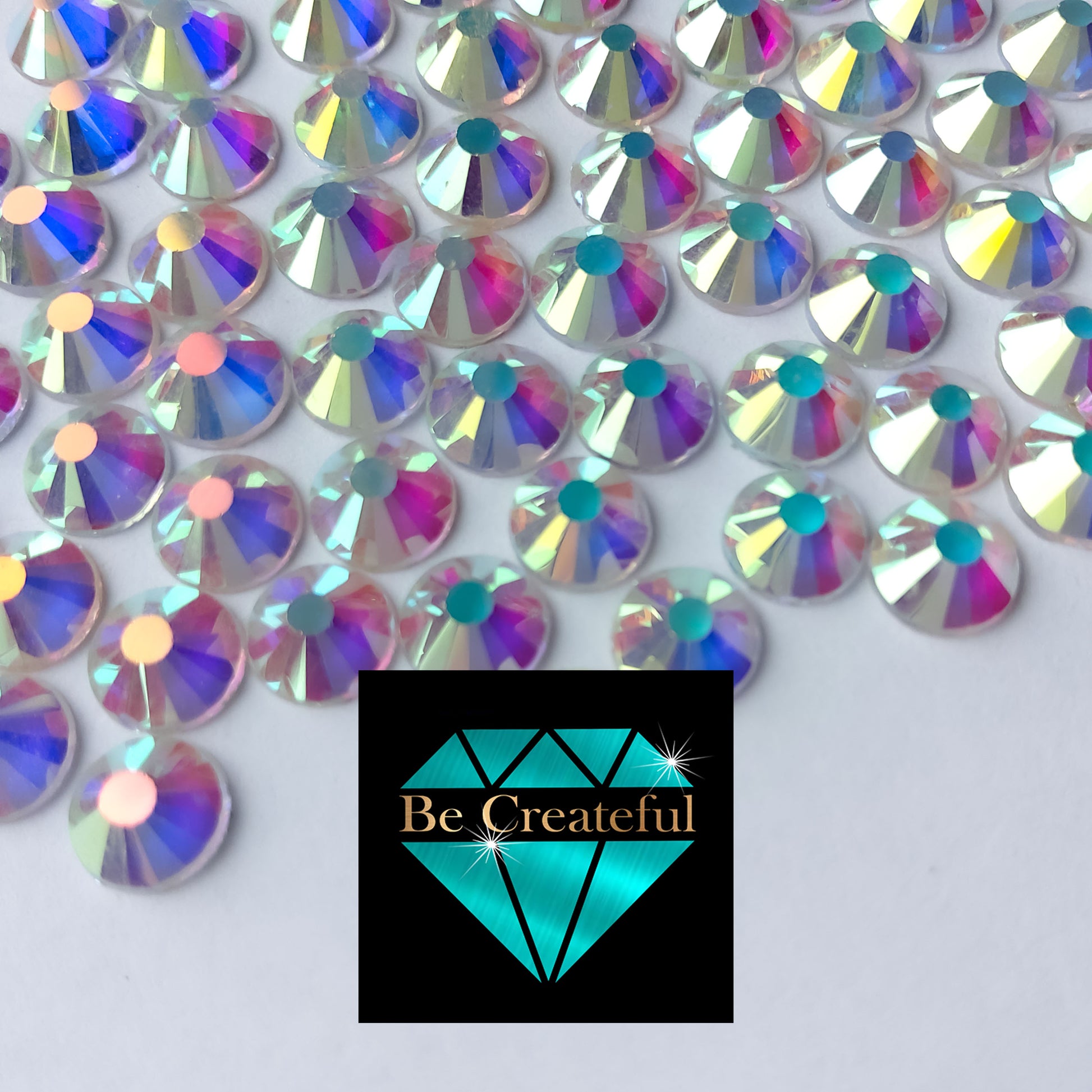 Loose Diamonds Whole 25mm Resin Rhinestones Transparent Bottom Flatback  Crystal AB Nail Gems Rhinestone For Clothing Decorati2896182 From Ecbs,  $20.11
